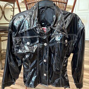 Black light vynyl jacket/top